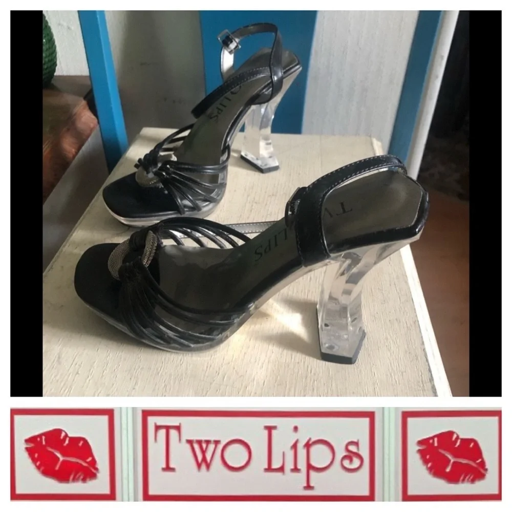 Vintage Lucite Platform Sandals